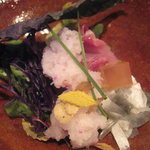 草喰 なかひがし - 12月【造り】鯉・日野菜おろしで