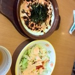 サイゼリヤ - タラコとエビのドリア(サラダ付き)