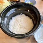 とんかつ神楽坂 さくら - 土鍋で炊いたご飯