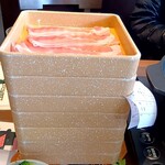 しゃぶ葉 - 豚バラと鶏肉があっさりうまいです！