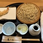 そばやの高さわ - 大もり、大海老天麩羅