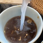 そばやの高さわ - とろみのある蕎麦湯