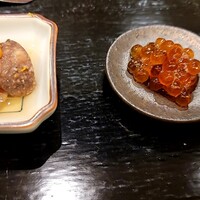 島津 - なまこにこのわた　筋子の味噌漬け