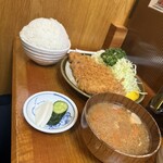 丸一 - とんかつ定食　ご飯大盛り　1850円
