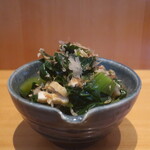 こころや - あみ海老と小松菜と油揚げお浸し