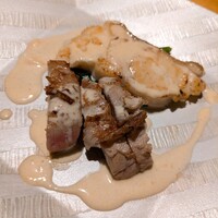 日本食 雅庭 - 中卜口鮪　九絵　シャンバンクリームソース