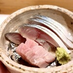 穴子料理と地酒 浅草 川井 - 〆鯖のお造り