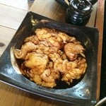 地鶏皮タレ焼き
