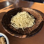 そば処 湧水 - 〆は湧水もり蕎麦（普通盛り）