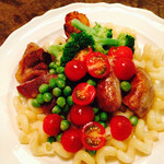 タンドル - 豚肩ロースの炭火焼パスタ