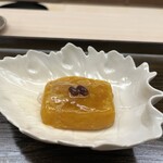 片折 - 南京豆腐　　上には小豆　　　　　　　　　　　　　　　　　無病息災を願って