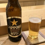 鮨 神楽 - サッポロ黒ラベル（小瓶）