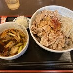 そば切り 八代 - 料理：肉そば、冷たい醤油