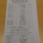 大乃寿司 - お好み寿司ランチ（にぎり12貫）注文表