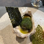 cuisine C - オイスターに仏の木を上って牡蠣の下のバターにリゾットを合わせて超美味　口内幸せ