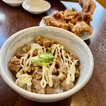 自家製麺 麺や ひなた - ひなたセット 750円　※チャーマヨ丼変更