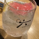 酒スタンド 魚蔵 - 241228金　大阪　酒スタンド 魚蔵　生レモンジンジン418円