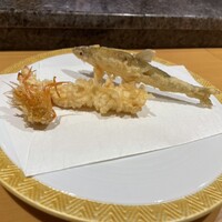 天ぷら新宿つな八 つのはず庵 - 川魚とエビ　美味すぎた
