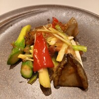 中国飯店 市ヶ谷店 - アワビと黄色ニラのXO醤炒め