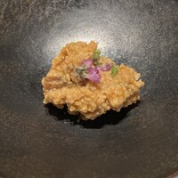 鮨のしはち - あん肝と西瓜の奈良漬