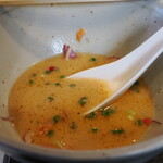 弘明寺丿貫 - 冷やし燻製鮭しぼり蕎麦のスープ