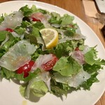 Trattoria K-9 - ヒラメのカルパッチョ