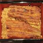 うなぎの豊川 - うな重(1尾)、真上から！