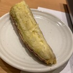 天ぷら 極 - 写真を撮るのが下手で申し訳ないです、、。ほくほくのさつまいも！美味しい〜！！揚げるのに30分以上かかるみたいです！！