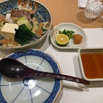 天ぷら 極 - 鯛のちり蒸し