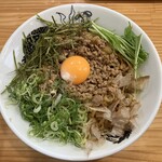 麺屋にぼすけ - 鶏油まぜそば 特盛