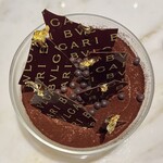 ブルガリ イル・カフェ - ティラミス　
      今回はガラスの器のみ。白い受皿が付いてくる時もある