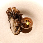 レスピラシオン - Setas 舞茸：③舞茸の薪焼き、ラビオリ