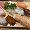 魚輝すし - 上にぎり十貫。