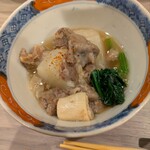 季肴 からはし - すじ肉と大根煮