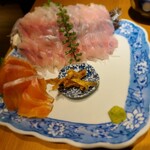 小川の魚 吉祥寺店 - イワナと富士の介のお刺身
