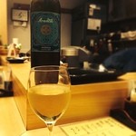 Tempura Fuji - キンキンに冷えたシチリアワインで乾杯