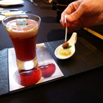 2014年5月　アーモンドの上にオイルを乗せて～