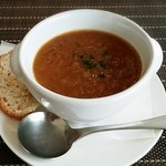 ビストロカフェ　ラピス -  ★ 本日の食べるスープ♪ ( オニオンとチーズのロワイヤル )