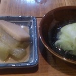 山女庵 - ズイキと加賀太きゅうり