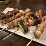 やきとりの扇屋 - 串盛合わせ5本（タレ）