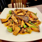 湖南人家 - 20241205干し豆腐と豚肉炒め1,430円