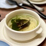 料理旅館 丸寅 - ふぐひれのスープ