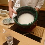 徳ㇵ本也 - ご飯が炊きあがりました