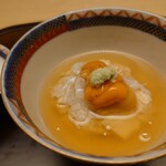 徳ㇵ本也 - 蟹と雲丹の湯葉蒸し