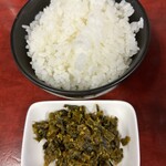 和田党  - 辛子高菜（小）¥70＋ごはん（小）¥110（価格は訪問時）