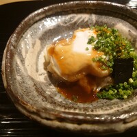 富小路 やま岸 - 焼き河豚白子ポン酢