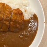 カレーの店 インデラ - トンカツカレー大盛り1100円　右