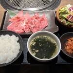 焼肉やまと - 霜降り 赤身 ミックスセット（並）　1,990円