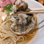麺家 たけ田 - 蟹の身！