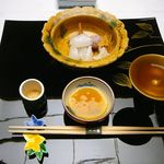 旅亭半水廬 - 【向附 太刀烏賊塩酢ゼリー】◎2014/5